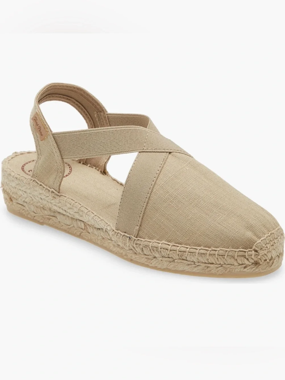 Toni Pons Verona Wedge Espadrille in Stone Fabric